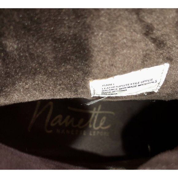 Nanette Lepore Isabel Boots Size 9 Brown Suede Lace Up Block Heel- - Picture 9 of 9